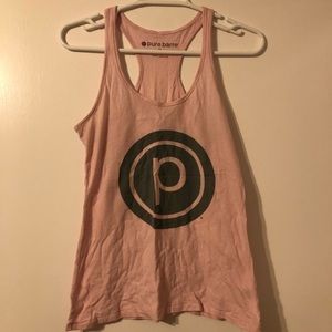 Light pink pure barre tank top